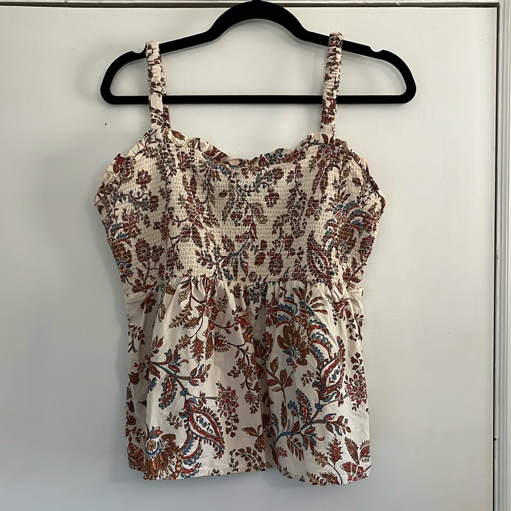 Smocked tank top